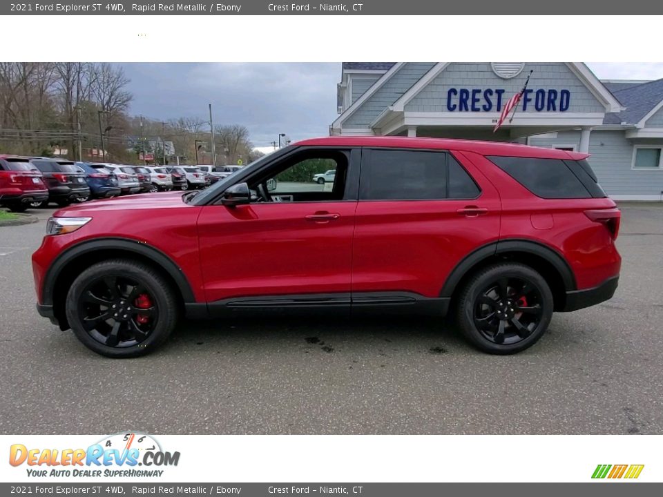 2021 Ford Explorer ST 4WD Rapid Red Metallic / Ebony Photo #4
