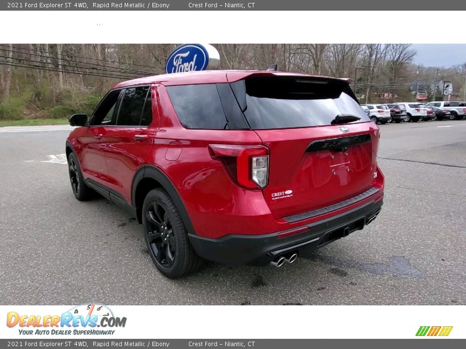 2021 Ford Explorer ST 4WD Rapid Red Metallic / Ebony Photo #5