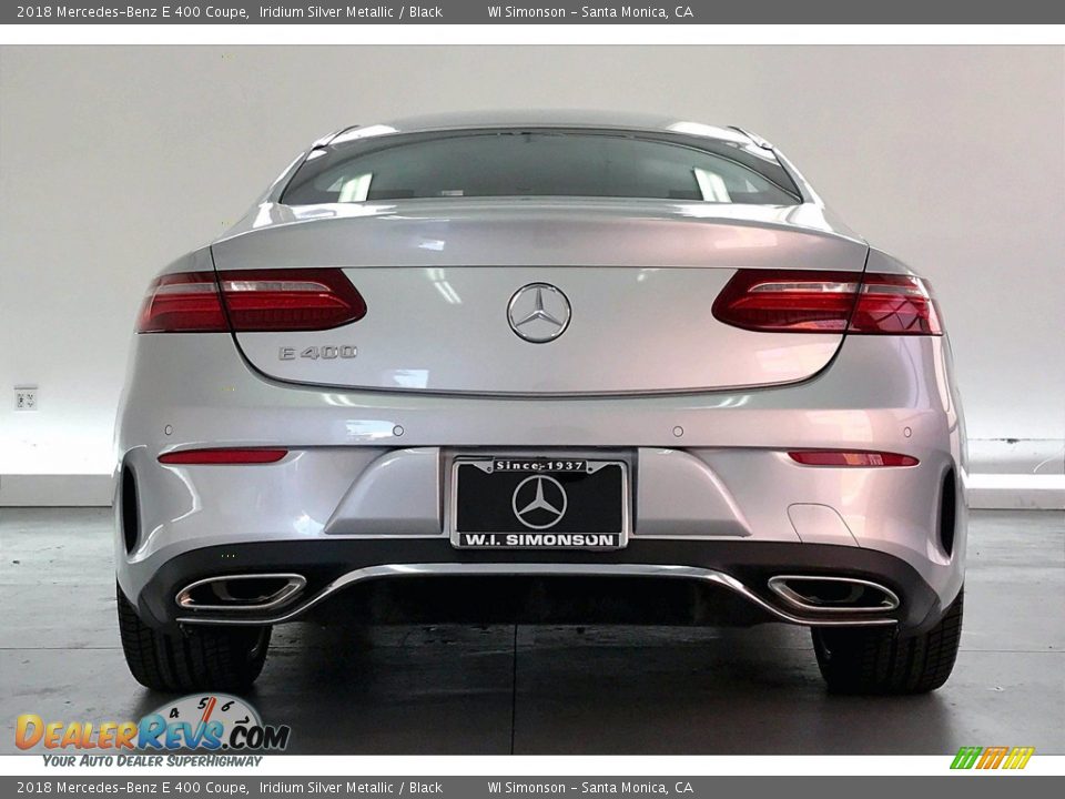 2018 Mercedes-Benz E 400 Coupe Iridium Silver Metallic / Black Photo #3