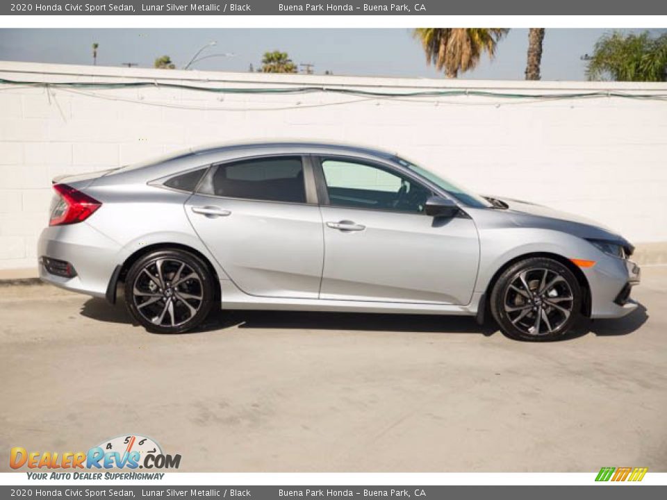 2020 Honda Civic Sport Sedan Lunar Silver Metallic / Black Photo #12