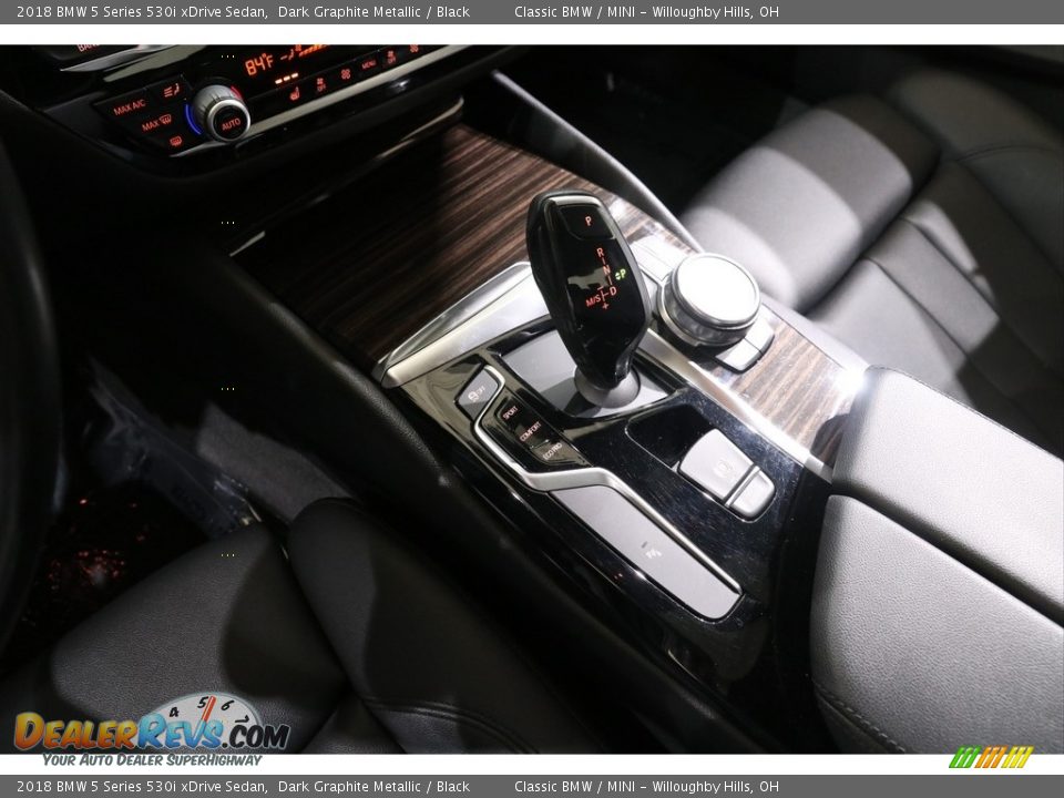 2018 BMW 5 Series 530i xDrive Sedan Dark Graphite Metallic / Black Photo #14