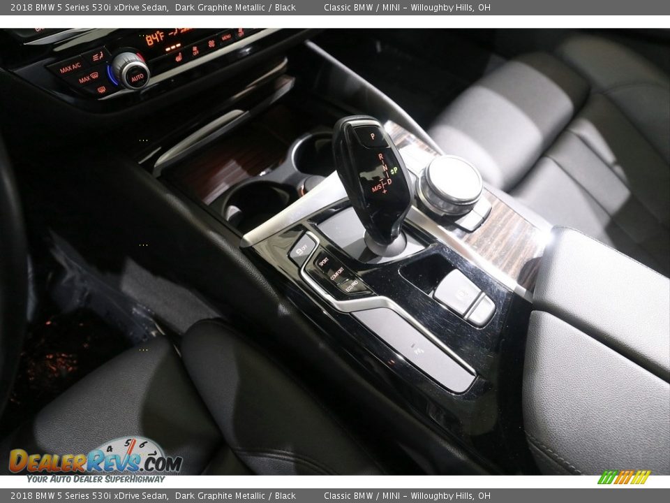2018 BMW 5 Series 530i xDrive Sedan Dark Graphite Metallic / Black Photo #15