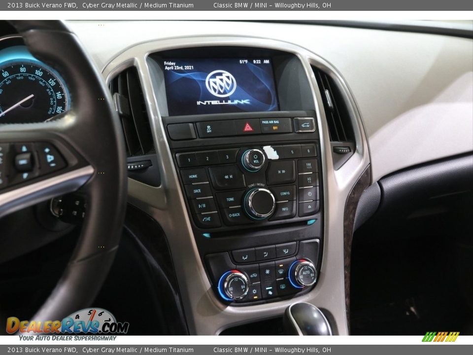 2013 Buick Verano FWD Cyber Gray Metallic / Medium Titanium Photo #9