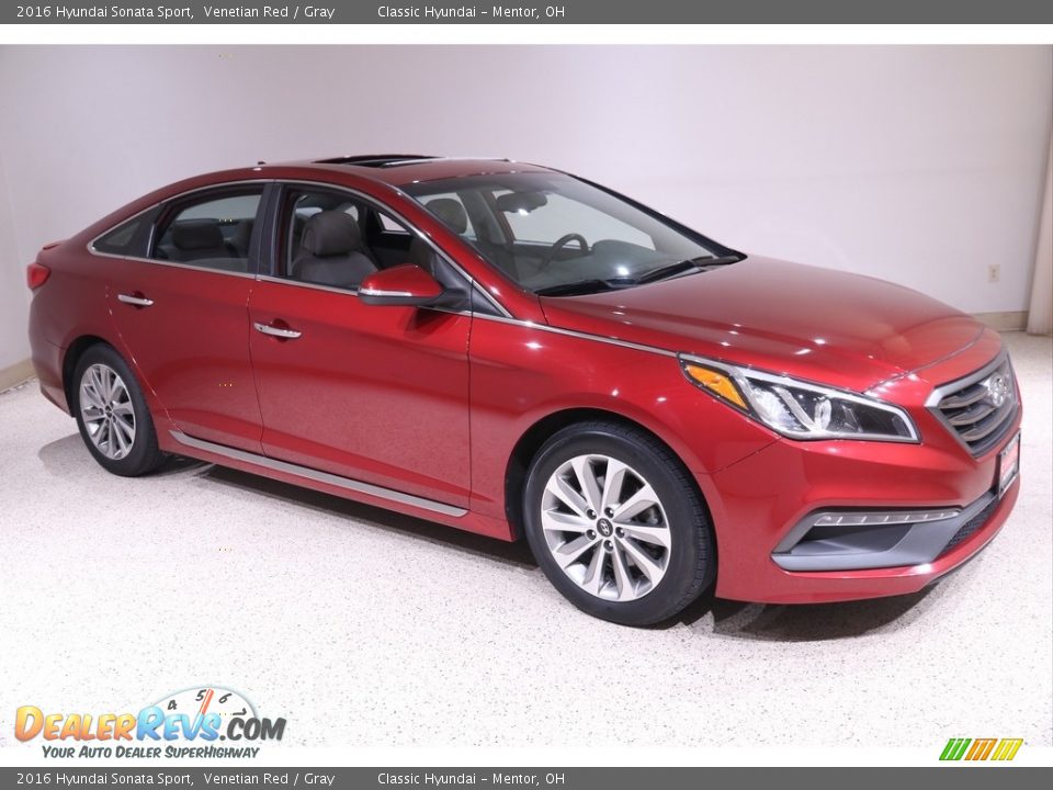 2016 Hyundai Sonata Sport Venetian Red / Gray Photo #1