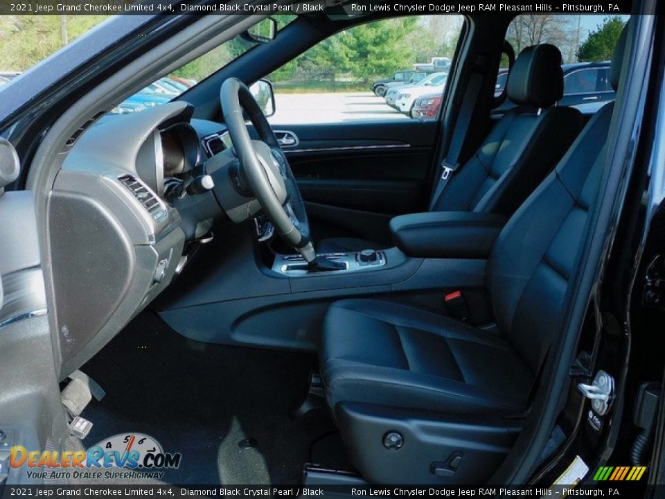 2021 Jeep Grand Cherokee Limited 4x4 Diamond Black Crystal Pearl / Black Photo #11