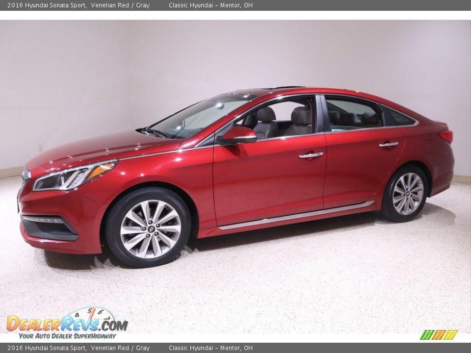 2016 Hyundai Sonata Sport Venetian Red / Gray Photo #3