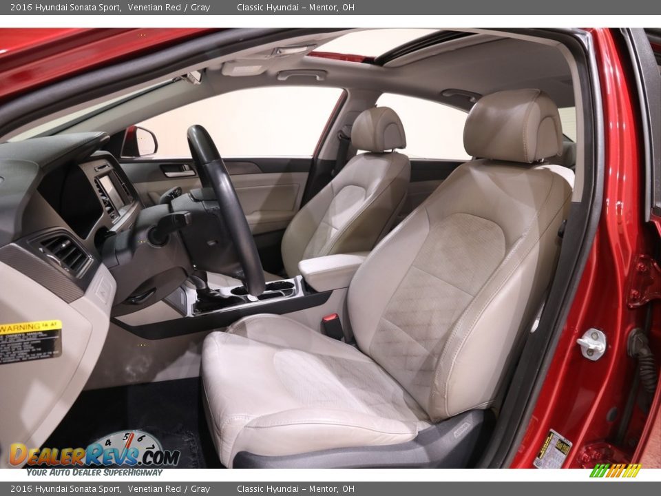 2016 Hyundai Sonata Sport Venetian Red / Gray Photo #5