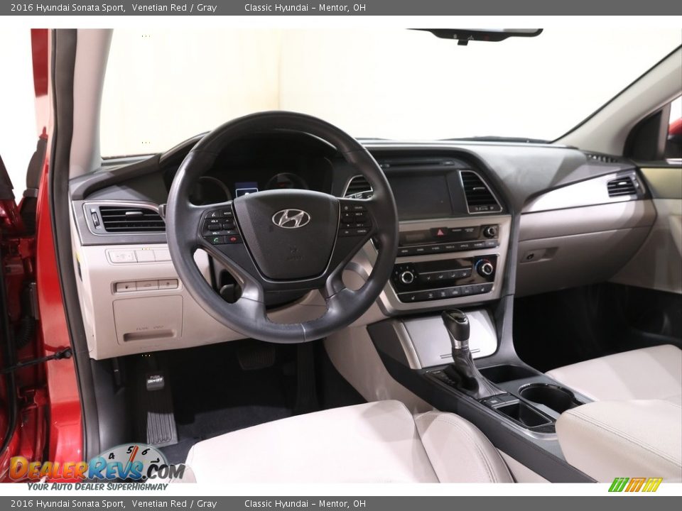 2016 Hyundai Sonata Sport Venetian Red / Gray Photo #6