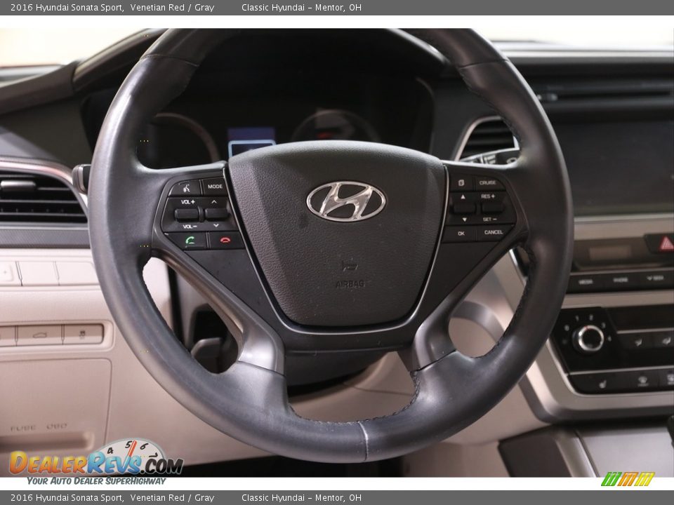 2016 Hyundai Sonata Sport Venetian Red / Gray Photo #7