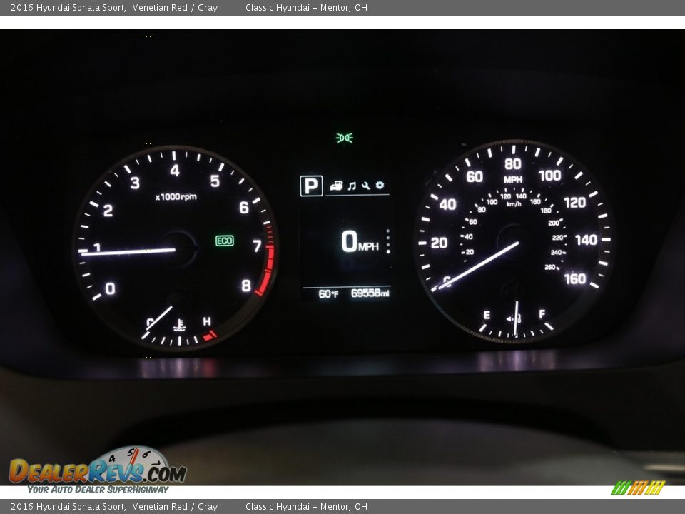 2016 Hyundai Sonata Sport Venetian Red / Gray Photo #8