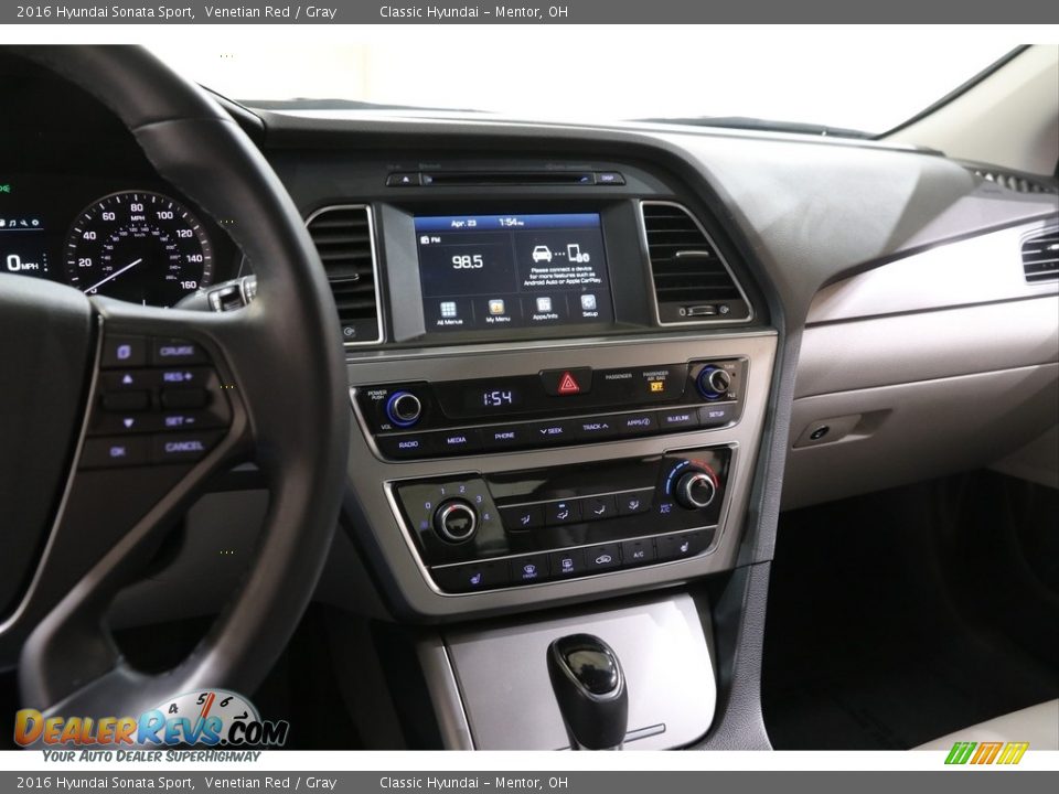 2016 Hyundai Sonata Sport Venetian Red / Gray Photo #9