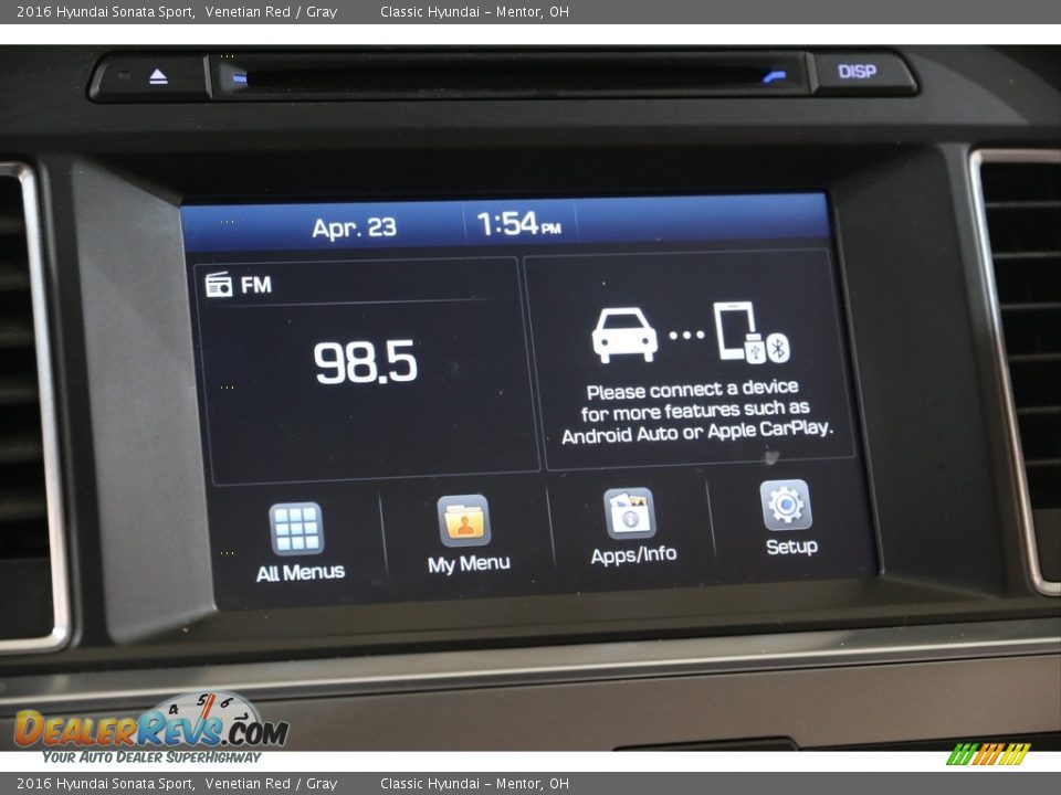 2016 Hyundai Sonata Sport Venetian Red / Gray Photo #10