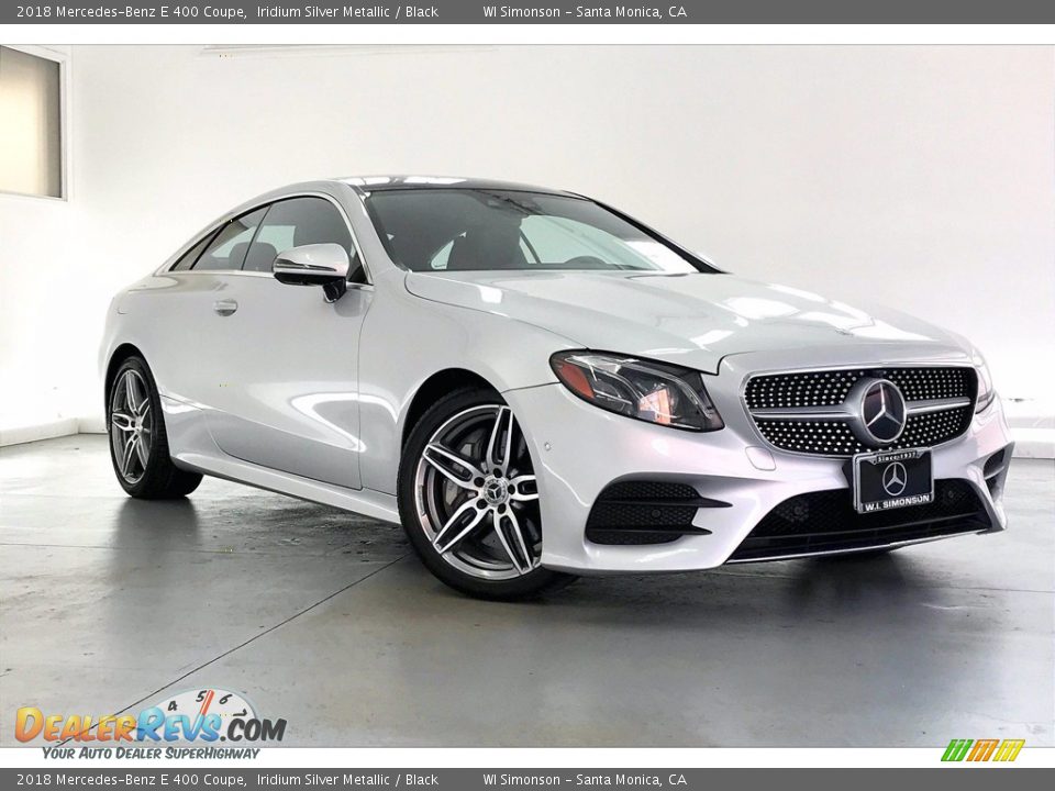 2018 Mercedes-Benz E 400 Coupe Iridium Silver Metallic / Black Photo #34