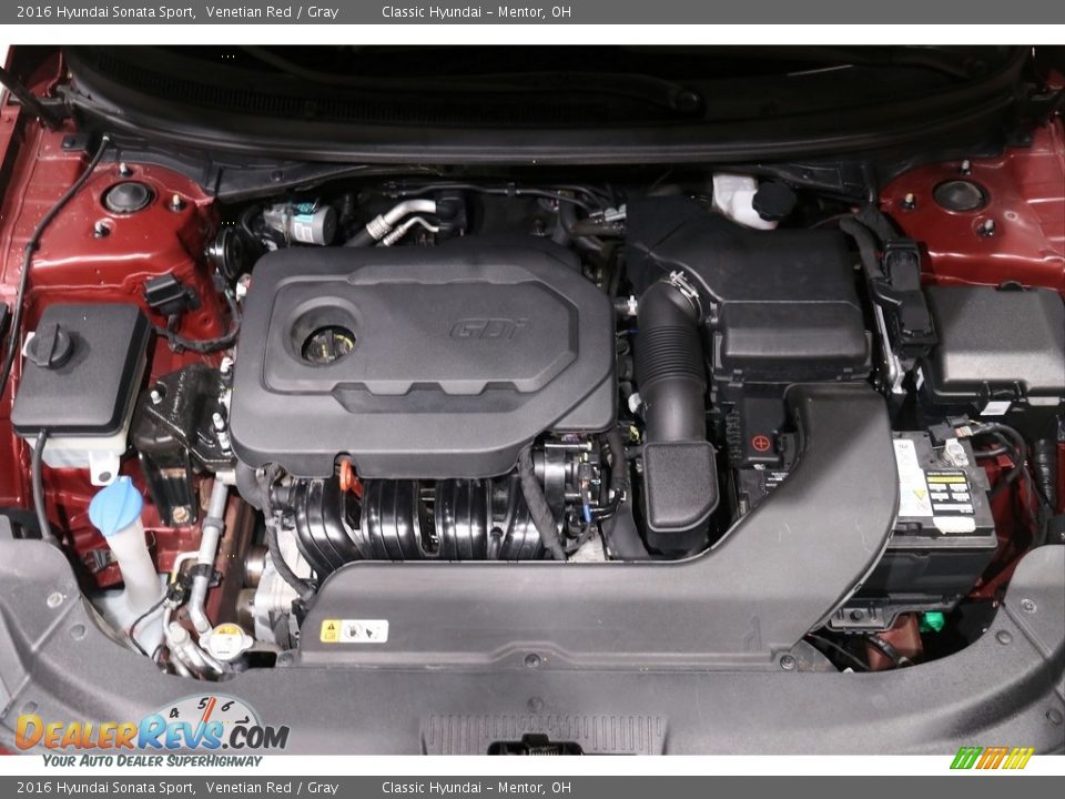 2016 Hyundai Sonata Sport Venetian Red / Gray Photo #17