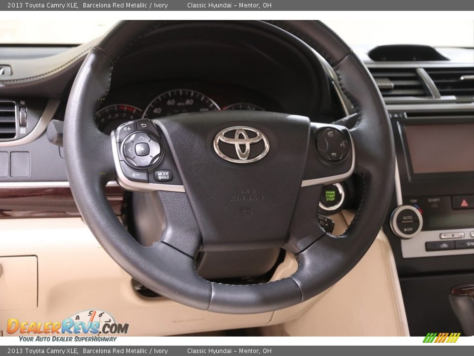 2013 Toyota Camry XLE Barcelona Red Metallic / Ivory Photo #7