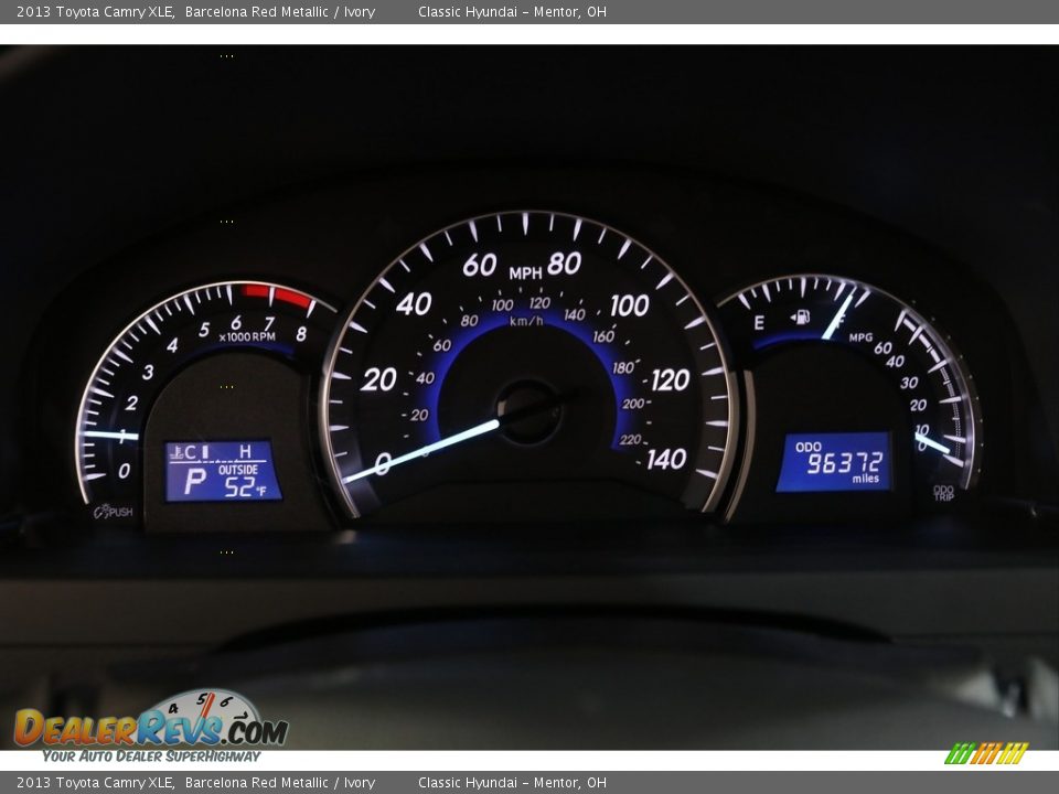 2013 Toyota Camry XLE Barcelona Red Metallic / Ivory Photo #8