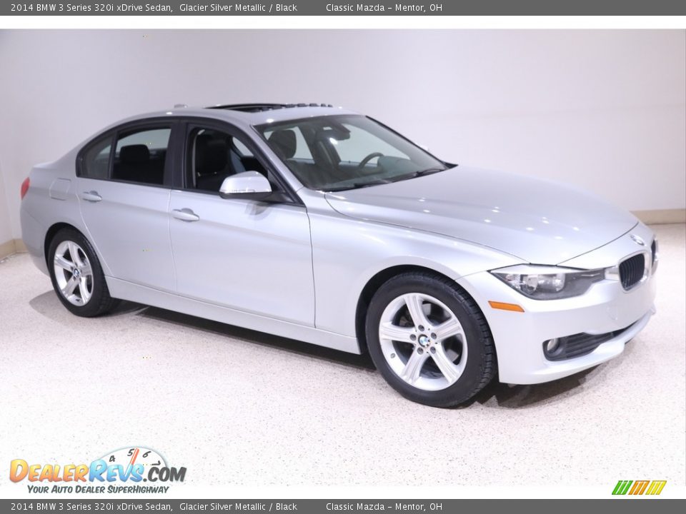2014 BMW 3 Series 320i xDrive Sedan Glacier Silver Metallic / Black Photo #1