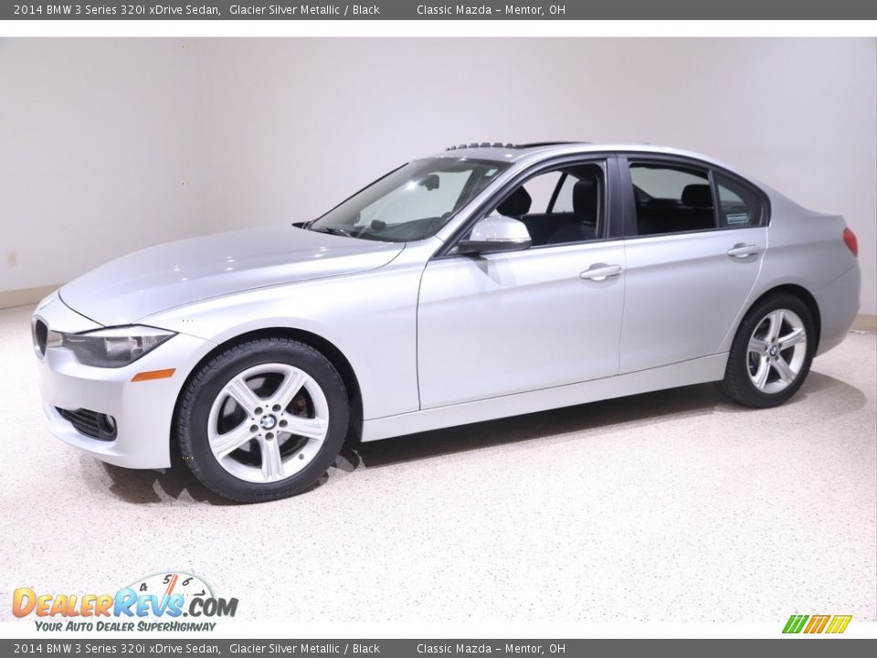 2014 BMW 3 Series 320i xDrive Sedan Glacier Silver Metallic / Black Photo #3