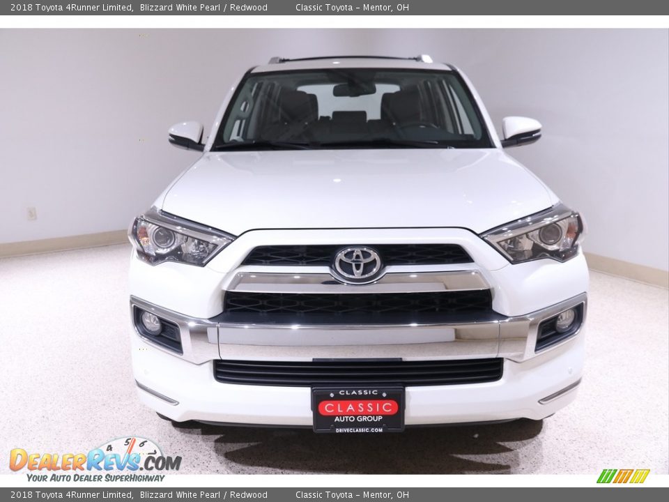 2018 Toyota 4Runner Limited Blizzard White Pearl / Redwood Photo #2