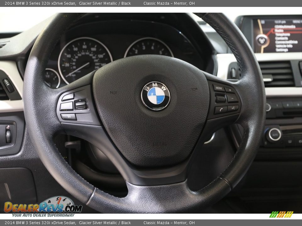 2014 BMW 3 Series 320i xDrive Sedan Glacier Silver Metallic / Black Photo #7