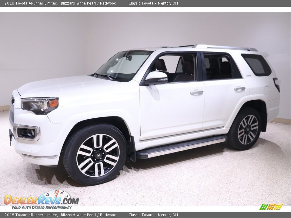 2018 Toyota 4Runner Limited Blizzard White Pearl / Redwood Photo #3