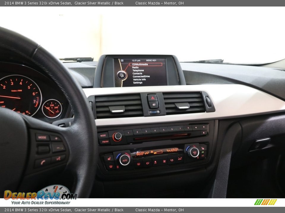 2014 BMW 3 Series 320i xDrive Sedan Glacier Silver Metallic / Black Photo #9