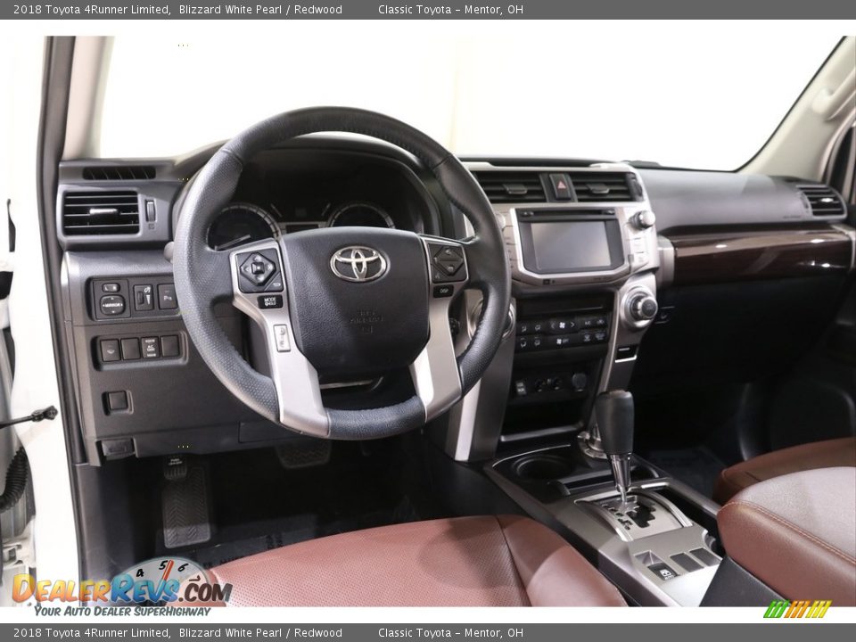2018 Toyota 4Runner Limited Blizzard White Pearl / Redwood Photo #6