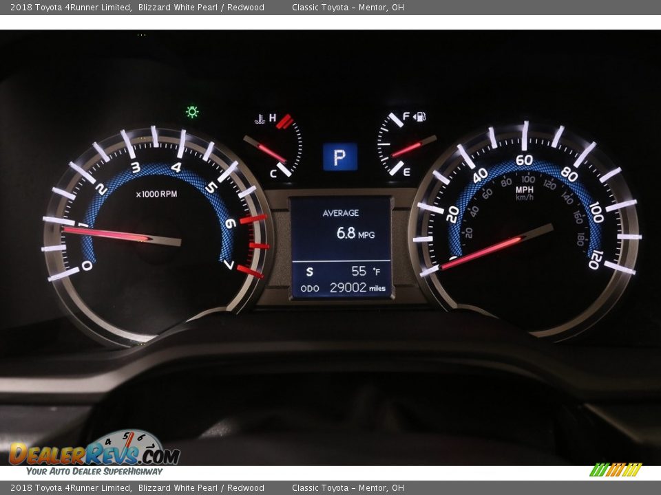 2018 Toyota 4Runner Limited Blizzard White Pearl / Redwood Photo #8