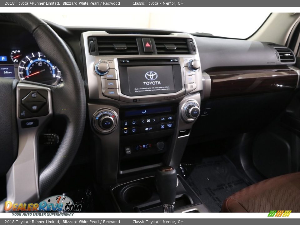 2018 Toyota 4Runner Limited Blizzard White Pearl / Redwood Photo #9