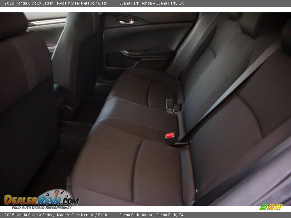 2018 Honda Civic LX Sedan Modern Steel Metallic / Black Photo #4