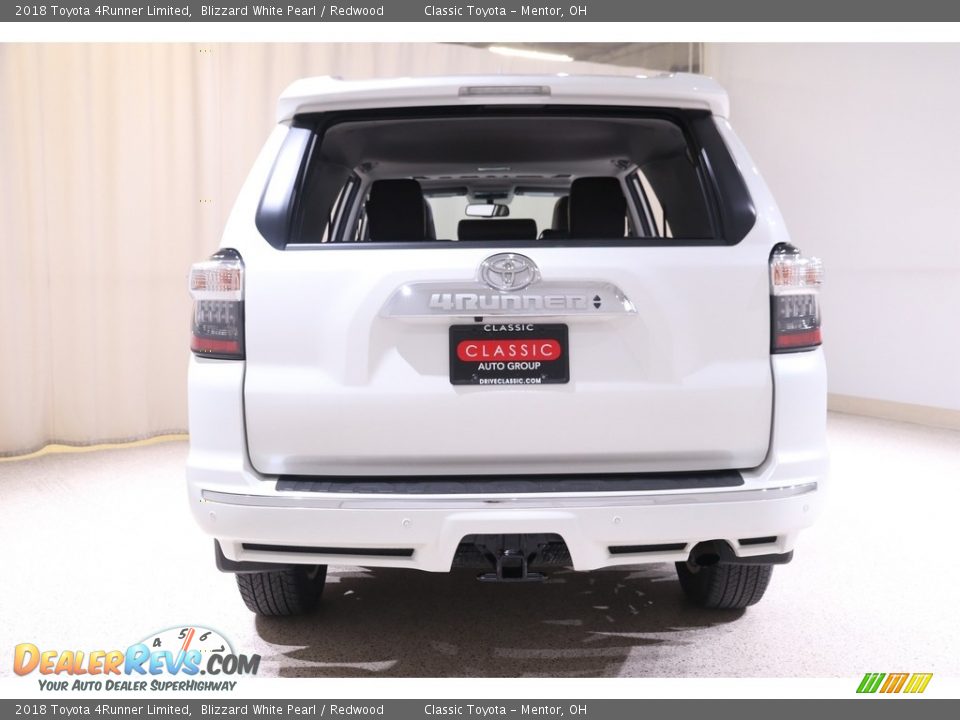 2018 Toyota 4Runner Limited Blizzard White Pearl / Redwood Photo #18