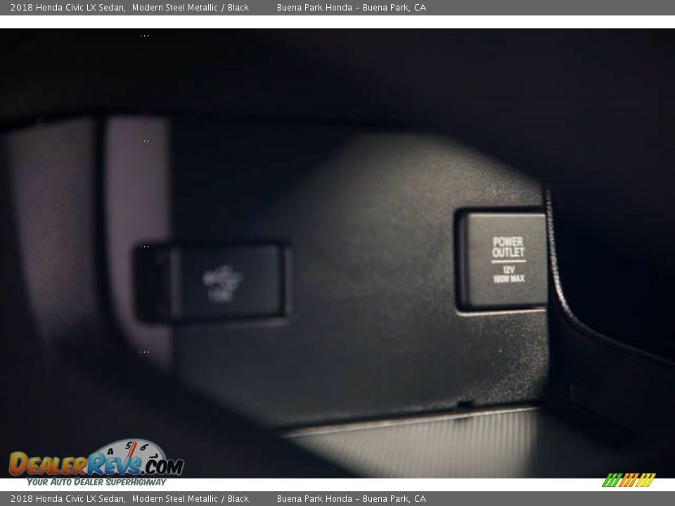 2018 Honda Civic LX Sedan Modern Steel Metallic / Black Photo #18