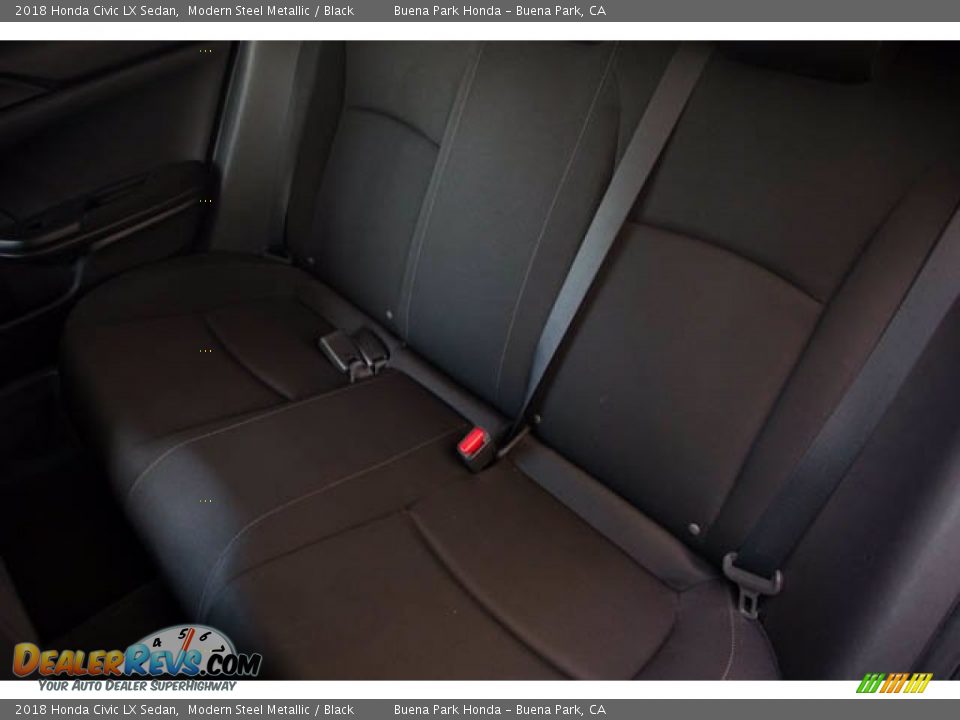 2018 Honda Civic LX Sedan Modern Steel Metallic / Black Photo #20
