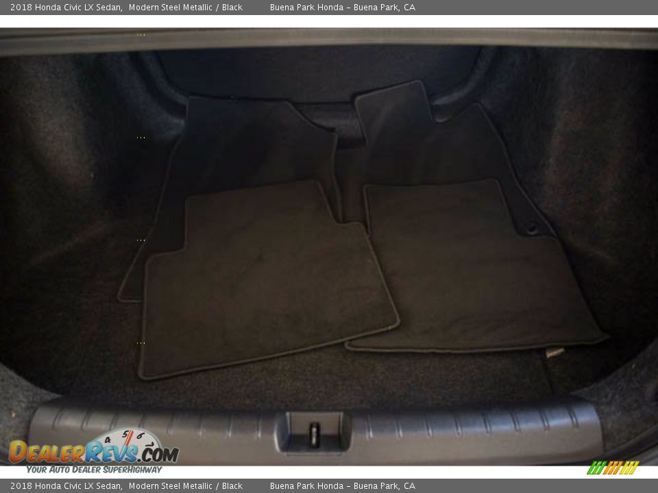 2018 Honda Civic LX Sedan Modern Steel Metallic / Black Photo #21