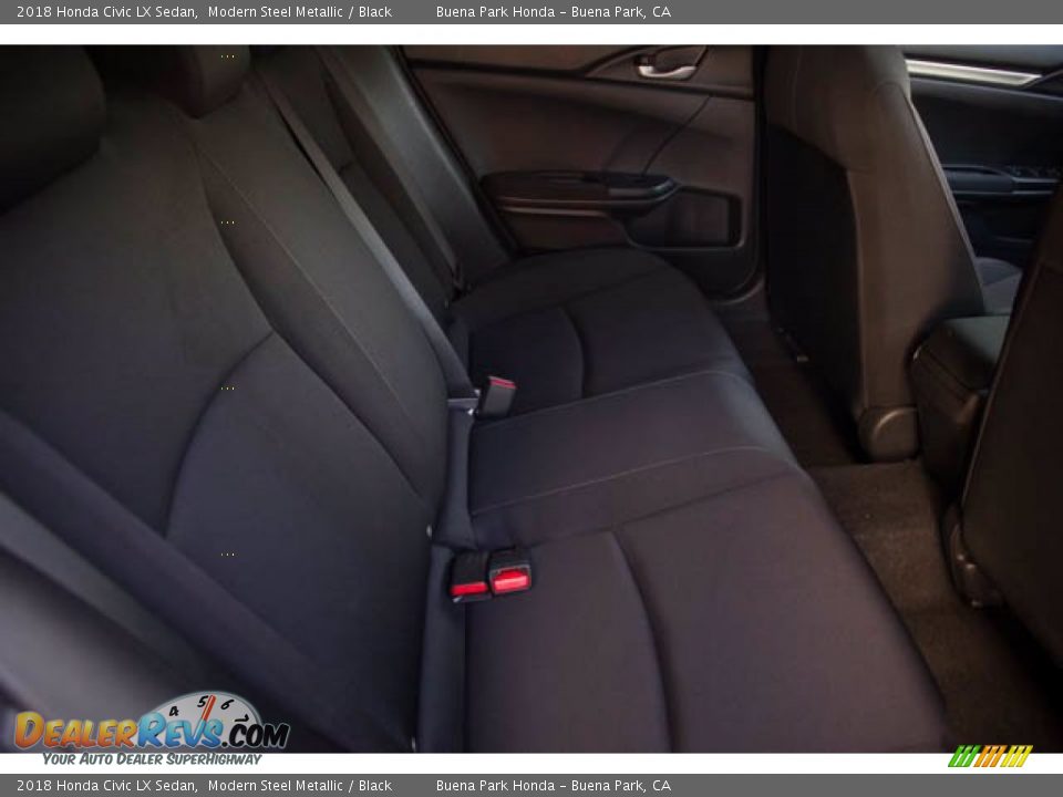 2018 Honda Civic LX Sedan Modern Steel Metallic / Black Photo #22