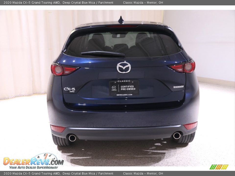 2020 Mazda CX-5 Grand Touring AWD Deep Crystal Blue Mica / Parchment Photo #17