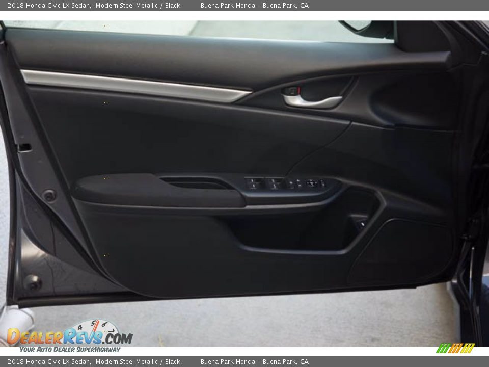 2018 Honda Civic LX Sedan Modern Steel Metallic / Black Photo #29