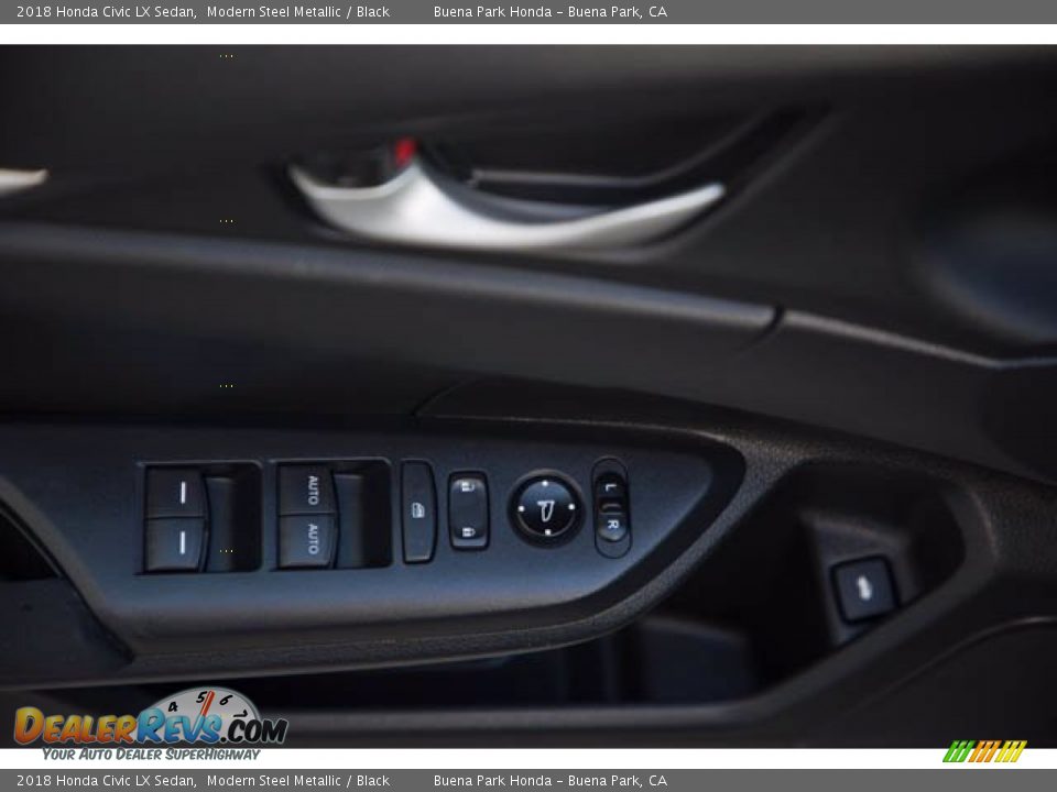 2018 Honda Civic LX Sedan Modern Steel Metallic / Black Photo #30