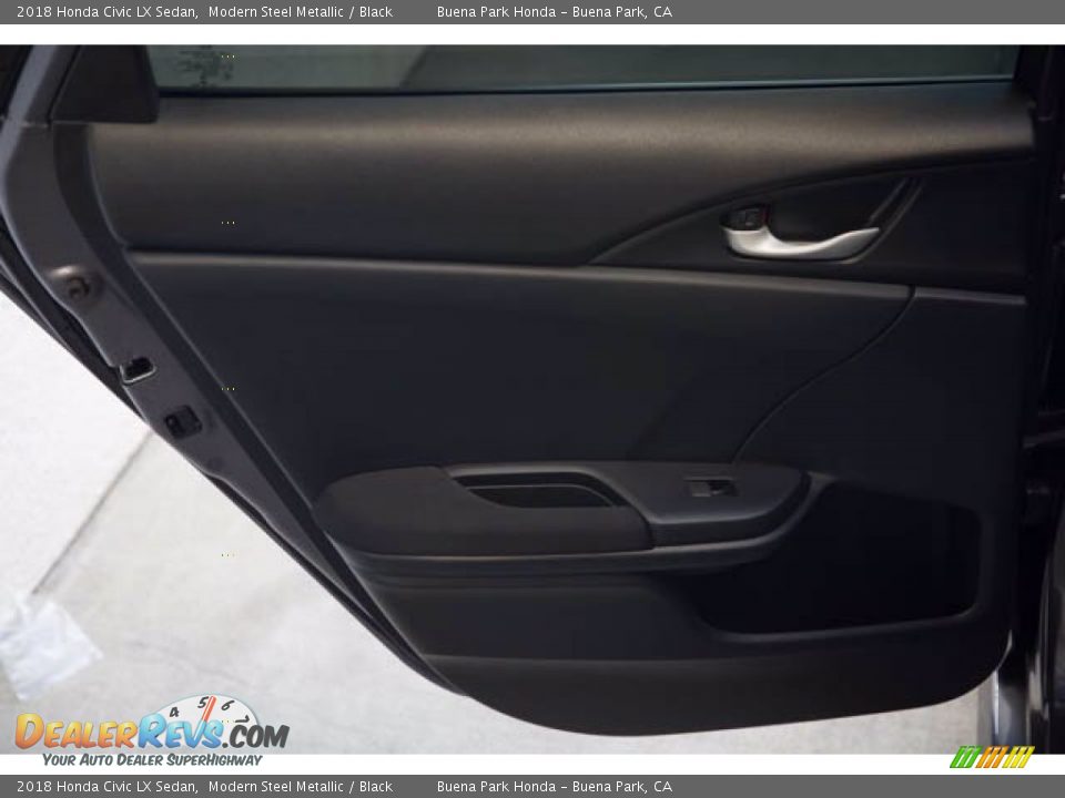 2018 Honda Civic LX Sedan Modern Steel Metallic / Black Photo #31