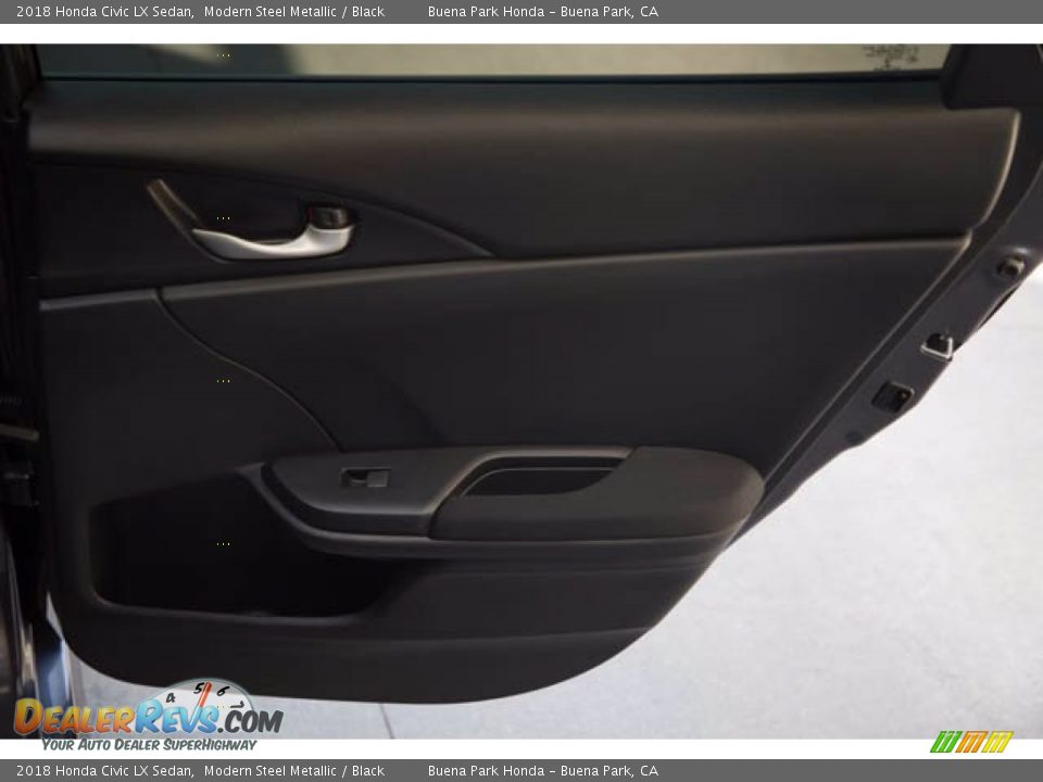 2018 Honda Civic LX Sedan Modern Steel Metallic / Black Photo #32
