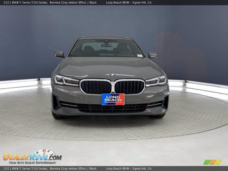 2021 BMW 5 Series 530i Sedan Bernina Gray Amber Effect / Black Photo #2