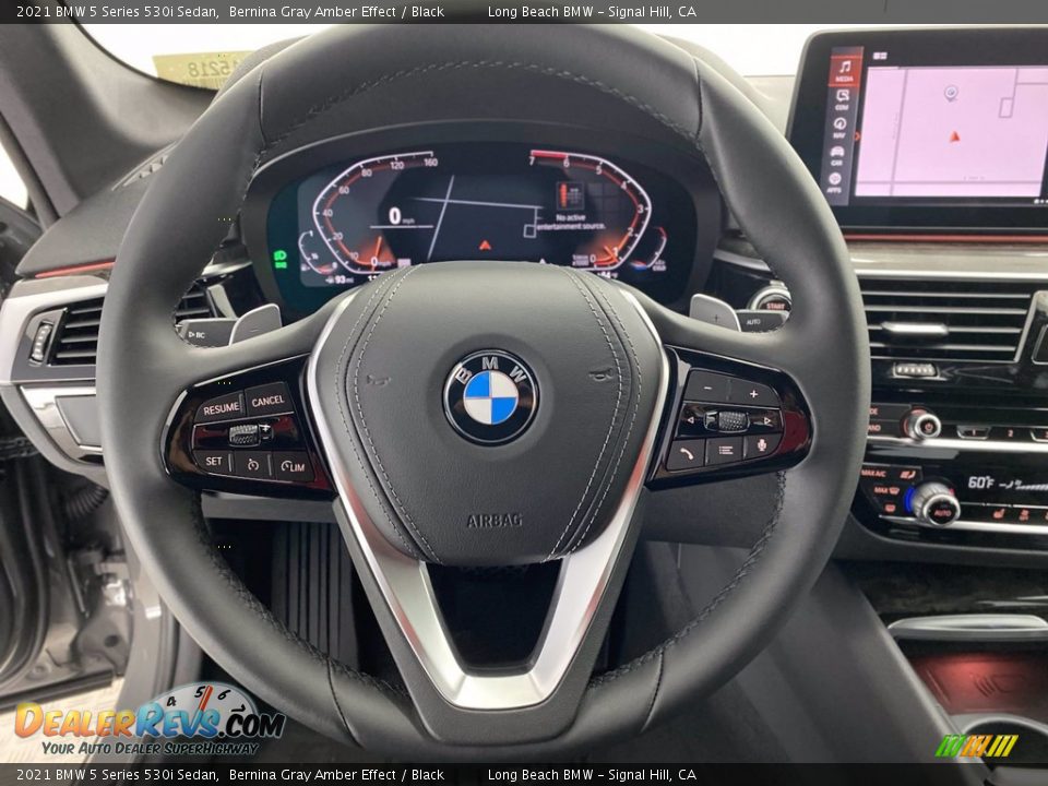 2021 BMW 5 Series 530i Sedan Steering Wheel Photo #14