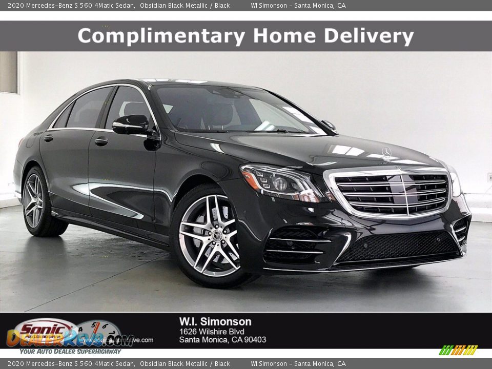 2020 Mercedes-Benz S 560 4Matic Sedan Obsidian Black Metallic / Black Photo #1