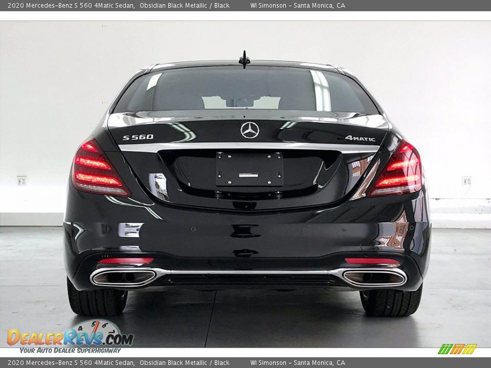 2020 Mercedes-Benz S 560 4Matic Sedan Obsidian Black Metallic / Black Photo #3