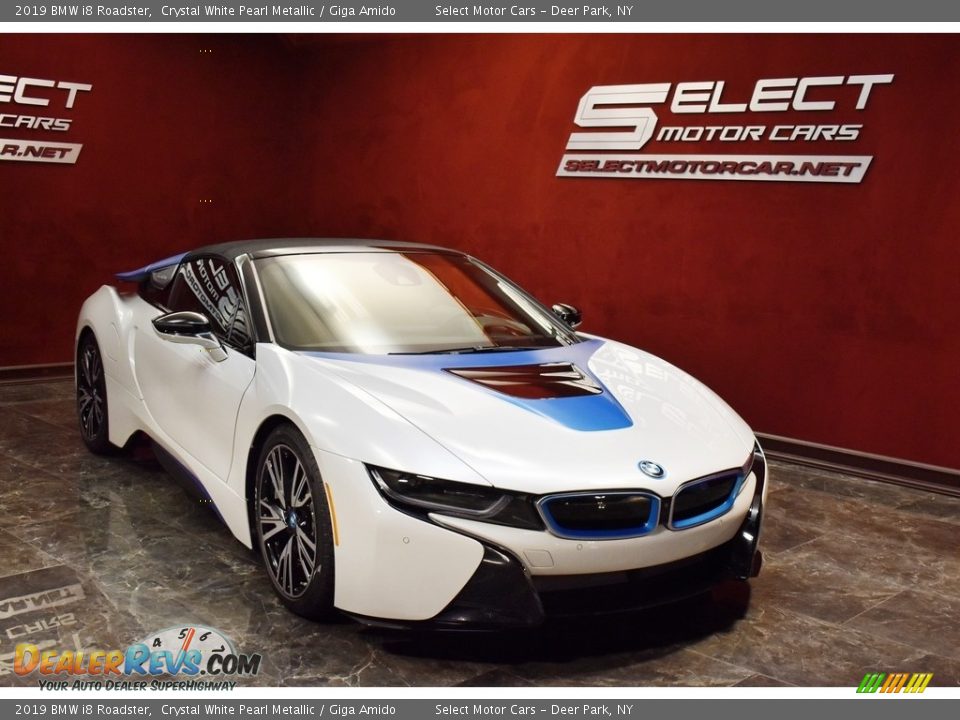 2019 BMW i8 Roadster Crystal White Pearl Metallic / Giga Amido Photo #3