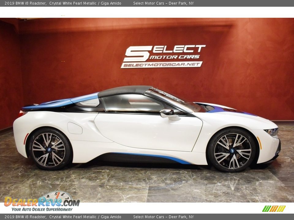 2019 BMW i8 Roadster Crystal White Pearl Metallic / Giga Amido Photo #4