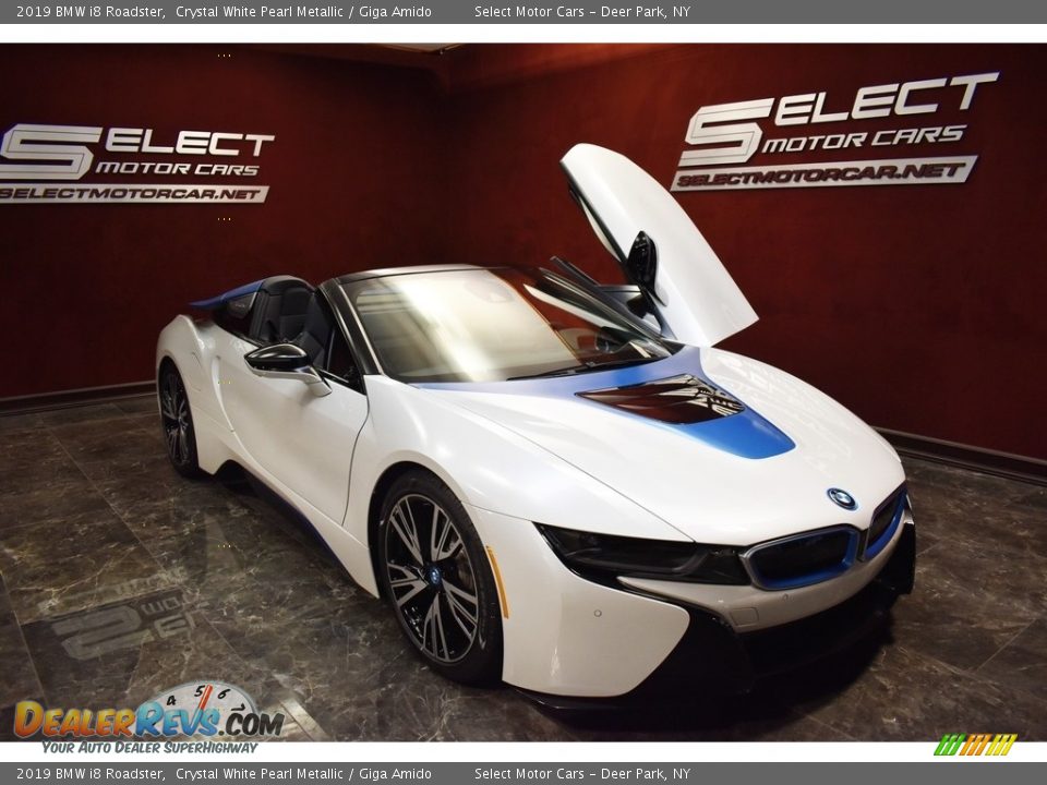 2019 BMW i8 Roadster Crystal White Pearl Metallic / Giga Amido Photo #6