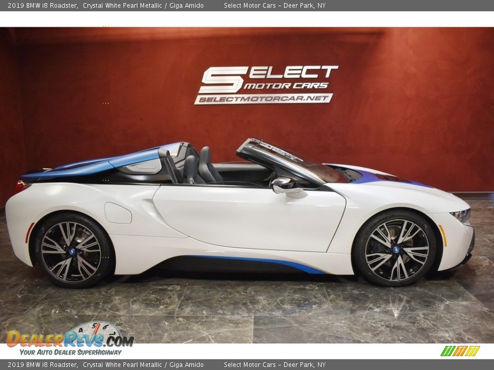 2019 BMW i8 Roadster Crystal White Pearl Metallic / Giga Amido Photo #7