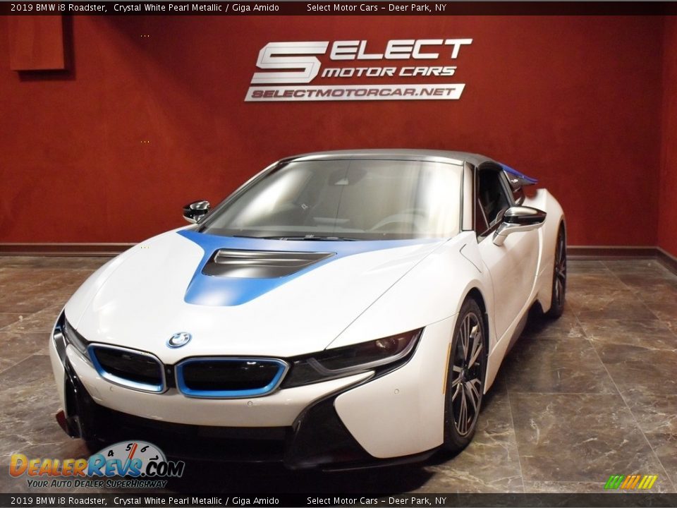 2019 BMW i8 Roadster Crystal White Pearl Metallic / Giga Amido Photo #8