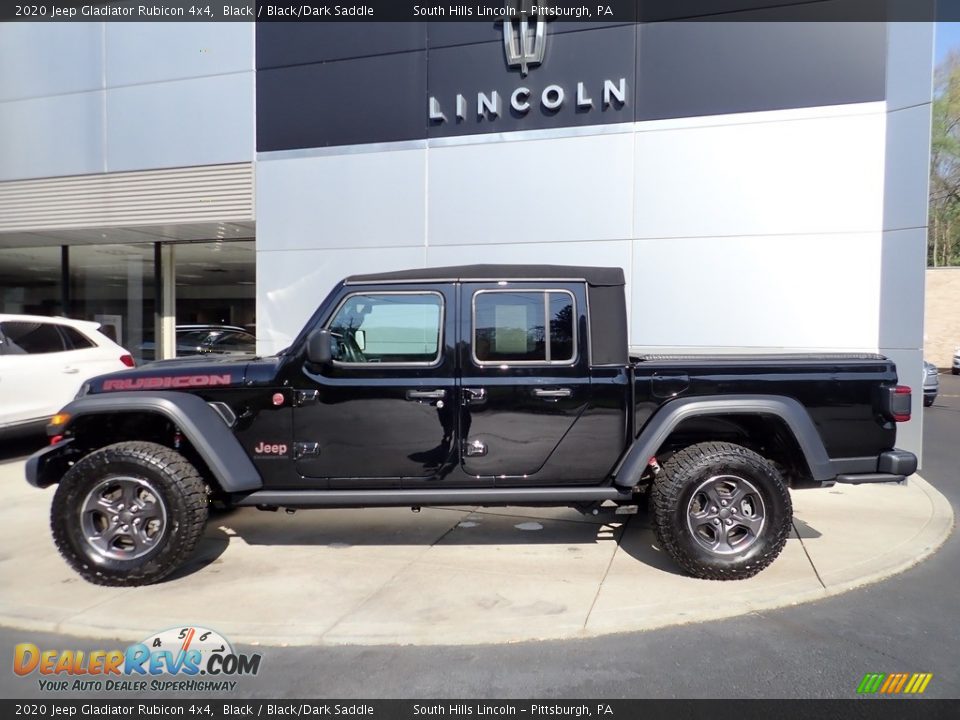 2020 Jeep Gladiator Rubicon 4x4 Black / Black/Dark Saddle Photo #2